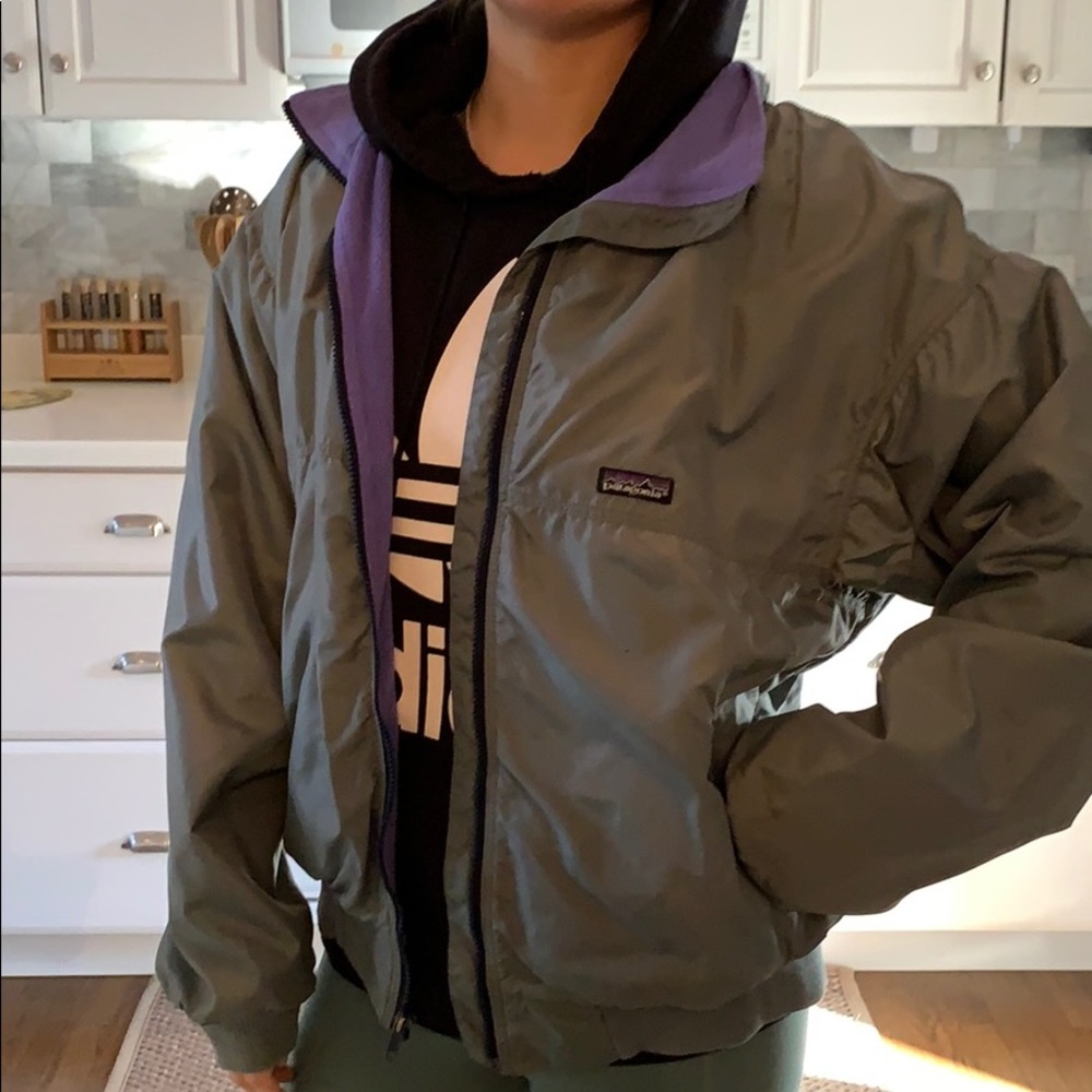 Vintage Patagonia shark skin grey jacket